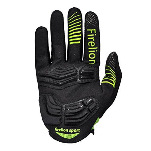 FIRELION Radsporthandschuhe Mountainbike Handschuhe f¨¹r Herren und Damen – Ideal gloves f¨¹r Road Race, Radsport, Reiten, Wandern, Bergsteigen, Camping und mehr Sports im Ferien MTB DH Downhill Off - 3