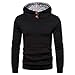 Produktbild Luckycat Herren Herbst-Winter Kapuzenpullover mit vollständigem Taste Geeignet für Sport Freizeit Zuhause Herren Sport Fitness Training Sweatshirt Kapuzenpullover Langarmshirt Pullover Sweats