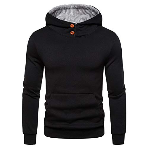 Preisvergleich Produktbild Luckycat Herren Herbst-Winter Kapuzenpullover mit vollständigem Taste Geeignet für Sport Freizeit Zuhause Herren Sport Fitness Training Sweatshirt Kapuzenpullover Langarmshirt Pullover Sweats