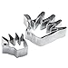 Produktbild Westmark Ausstechformen-Set für Canapés und Kekse, 3-tlg, Hand-Form, Länge: 6,5/8/11 cm, Rostfreier Edelstahl, Silber, 31392280