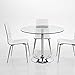 Produktbild lounge-zone Esstisch Bistrotisch Messetisch Küchentisch Bartisch Design Objektmöbel Messemöbel Beck Glasplatte 12mm Klarglas 100x75cm 14185