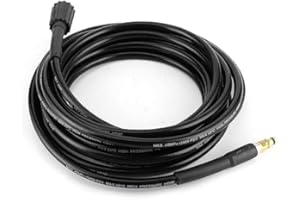 KEENSO Wąż do automatycznego mycia, 40MPa/5800PSI Wysokociśnieniowa gumowa rura do czyszczenia wody pasuje do Karcher K2 K3 K4 K5 (6 metrów)