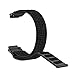 Produktbild HappySDH Armband kompatibel mit Garmin Forerunner 220 230 235 630 620 735 20mm, Smartwatch Zubehör Nylon Ersatzarmband Armbänder Smartwatch für Männer Frauen (Schwarz)
