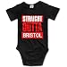 Baby Infant Boy Girl Straight Outta Bristol One-Piece Short Sleeve Romper / Bodysuit / Onesie Black 6 M