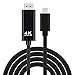 Produktbild Fcostume Typ-C zu HDMI 4K Kabel HDTV TV Digitaler AV-Adapter Für Samsung Galaxy S9 + S8 + (Schwarz)