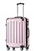 Produktbild BEIBYE Hartschalen Koffer Trolley Rollkoffer Reisekoffer 4 Zwillingsrollen (76cm -110L, Rosa)