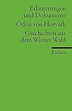 Image de Erläuterungen und Dokumente zu Ödön von Horváth: Geschichten aus dem Wiener Wald (Recl