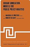 Image de Urban Simulation: Models for Public Policy Analysis