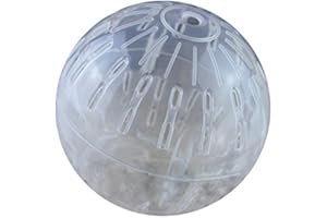 BULZEU 8cm Balle Boule Exercice Accessoire Rongeur Gerbilles Runner Jouet pour Hamster Souris Petits Animaux - Couleur aléatoire