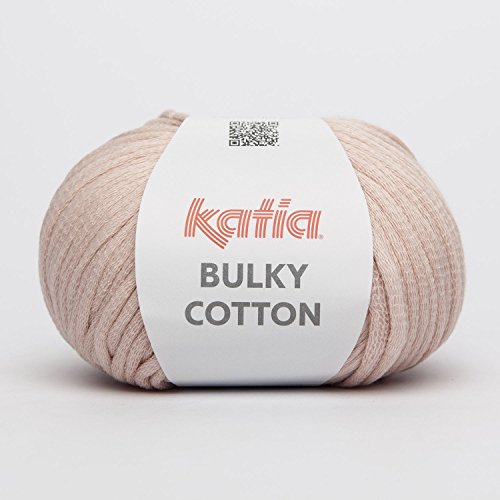 50g Katia "Bulky Cotton" Farbe 57 hellrose - das etwas dickere Sommergarn in trendigen Pastell- und Naturtönen