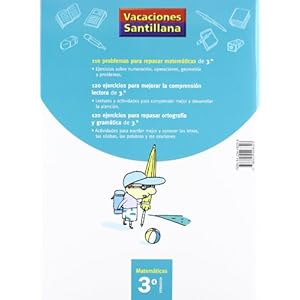 110 Problemas para repasar, matemáticas, 3 Educación Primaria. Cuaderno de vacaciones
