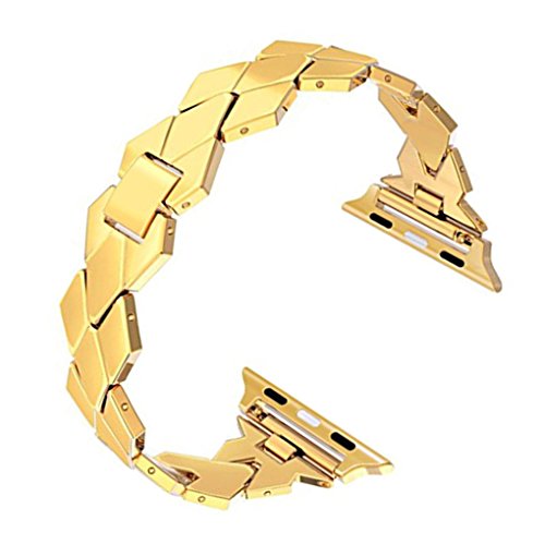 Preisvergleich Produktbild Chunyang Edelstahl-Uhrenarmband-Smart-Handgele... für iwatch Rhombus