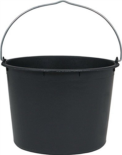 Preisvergleich Produktbild Baueimer 20l mit Kreuzboden schwarz