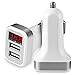 Produktbild taottao Dual USB 4,8 A KFZ Ladekabel Schnell Adaptive Laden für iPhone für Samsung Galaxy, silber