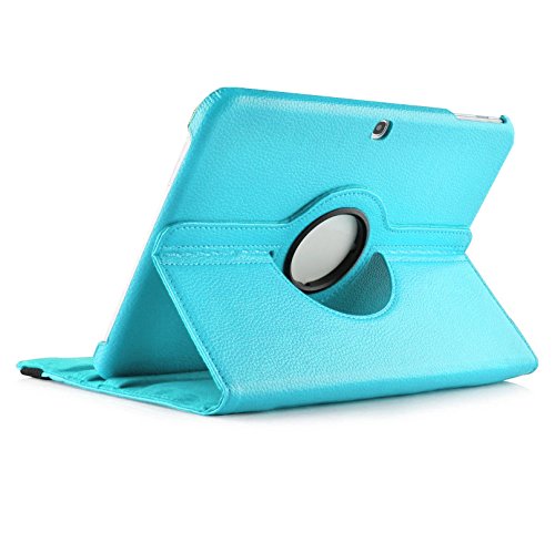 Drehbare Luxus Hülle türkis mit Schlaf/Wach Funktion Samsung Galaxy Tab A 9.7 T550 + EINGABESTIFT und FOLIE GESCHENKT DAZU !! - 4