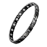 Women Stainless Steel Magnetic Bracelet for Arthritis Pain Relief with Free Link Removal Tool