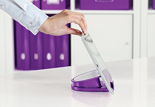 Leitz, Drehbarer Tischständer für iPad/Tablet, Hoch- oder Querformat, Complete, 62741062, metallic violett - 5