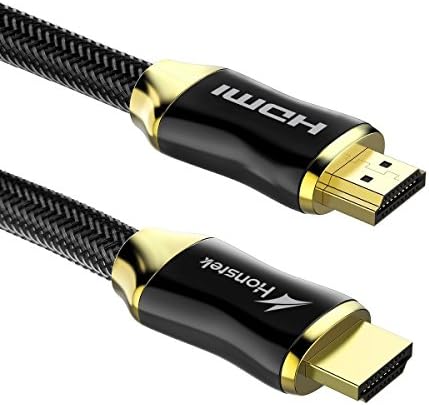 HDMI Cable 7.6M, Honstek High-Speed HDMI 2.0 Cable, Professional HDMI to HDMI Lead Cable with 26AWG Braided, Supports 3D 2160p PS4 SKY HD 4K 60Hz Ultra HD Ethernet Audio Return