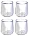 Price comparison product image Delfinware Spares Rubberised Feet in Clear, Set of 4