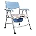 Produktbild HuLiKing Toilettenstuhl, Höhenverstellbarer, zusammenklappbarer, Leichter Aluminium-Toilettenstuhl mit leicht abnehmbarem Toplader