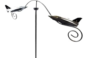 BWA Wind Spinner Windmill Garden Stake - RAF Lightning Jet Fighter