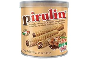 GRACE NNVG Chocolate Pirulin Waffles, Box 6 cans