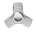 Produktbild EVST Metal Tri Fidget Hand Spinner Stress Reducer Durable EDC Kids Youngsters Adults Toy Super Long Spinner Time Great For ADHD Anxiety Autism (dia. 6cm) (Silber)