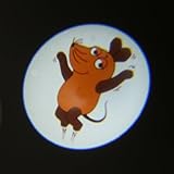 ANSMANN LED Kindertaschenlampe Projektionslampe Jungen blau Lampe und Projektor in Einem – leuchtet und projiziert Bilder an die Wand (Sendung mit der Maus) geprüfte Kindersicherheit und verbesserte Qualität - 6