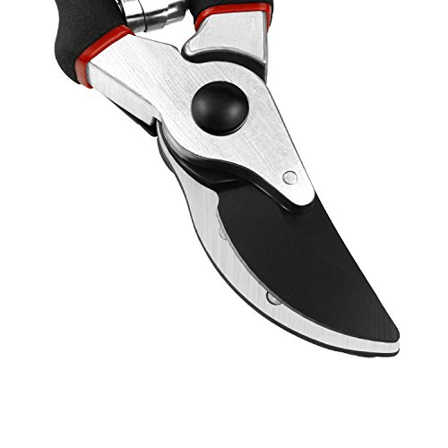 SHINE HAI Gartenschere Astschere Rebschere Baumschere, Profi Bypass Pruner, SK5 Carbon Stahlklingen für präzise Schnitte, leicht und Komfort, ideal für Scheren Zweige z.b. Bäume, Pflanzen und Früchte - 5