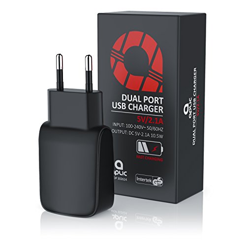 CSL – Dual Port USB Netzteil / Ladegerät (2100mA) | USB Ladeadapter / USB Charger | effektiver Schutz vor Kurzschlüssen und Überlast | geeignet für Handys, Smartphones, Tablets uvm. - 5