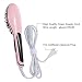 Hair Straightener, MKQPOWER Silky Straight Hair Brush with Anion Hair Care,Anti Scald Static Electric Hair Straightening Comb, Moisturizing Hydrating Care, Make Tangled Hair Silky Massager with Detangling Digitial LCD
