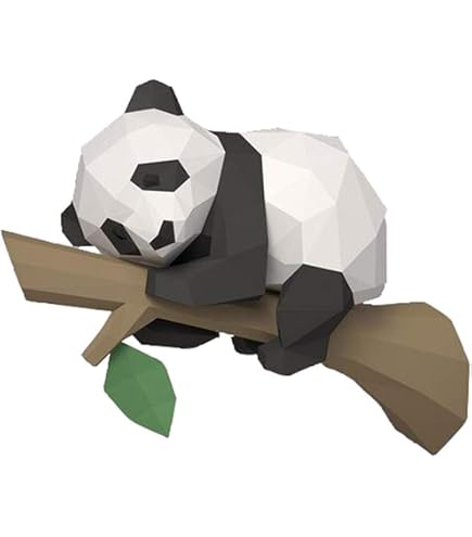 Kit PaperCraft Cerf 3D - Sculpture Papier Origami Chat Animal, Modèle DIY Avec Accessoires Complets Pour Décoration Intérieur