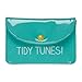 Price comparison product image Happy Jackson Tidy Tunes Earphone Case with piece to wrap earphones, app 3" x 5"
