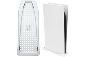 KLSYCHRY Vertikaler Ständer für PS5 Digital Edition Integrierte Kühlöffnungen rutschfeste Füße für Playstation 5 Digital Edition Spielkonsolen-Dock (Weiß)