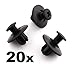 Produktbild 20x Befestigung Clips / Klips - Um ein 8mm Loch Fit - Plastik Rand Clips, Radlauf Linings, Windschutzscheibe Wasserfall