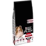 PRO PLAN Medium Adult Sensitive Skin avec OPTIDERMA Riche en Saumon - 14 KG - Croquettes pour chiens adultes de taille moyenne