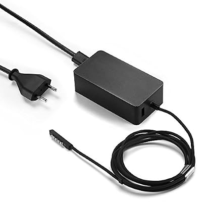 AUKEH Surface Pro 2 Chargeur,AUKEH Adaptateur d’alimentation 48W 12V 3.6A Pour Microsoft Surface RT/2 Surface Pro 1 Surface Pro 2 1536 Tablette PC avec Port de USB et un Cordon d’alimentation de 6,5ft