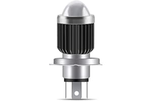 yifengshun H4 LED Motorcycle Headlight Bulb,1200 Lumens Hi/Lo Beam 6500K Dual Color 15W Extemely Bright White&Amber Bulb,Waterproof Motorbike LED Front Headlights -1 PC