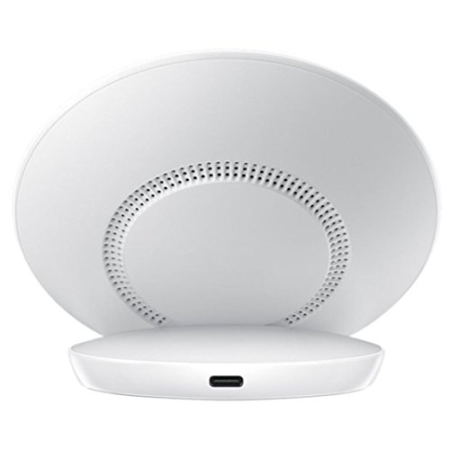 Preisvergleich Produktbild Prevently Wireless Charger Fast Wireless Charger Kabelloses Schnellladegerä Doppel-Spulen Qi-drahtloses Ladegerät das Stand-Dock für Samsung-Galaxie S9 / S9 + auflädt (Weiß)