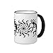 Produktbild Black n White Southwest Kokopelli Tribal Sun Ringer Tasse Geschenke Wohltätigkeitszwecke Funny Tassen, Kaffee Tassen, Friends Sarcasm Kaffee Tasse Office Kaffee Tasse Motivational Tasse Geschenk Einzigartige Tasse für Papa 11 Oz Neuheit Tasse