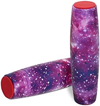 [2 Pack] Fidget Roller Stick Tabletop Toy Rolling Stick Toy Anxiety Release for Office Home Party Class Bar - Purple Galaxy (Purple Galaxy)
