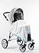 SwaddleDesigns Stroller Blanket, Pastel Puff Circles (Pastel Blue)
