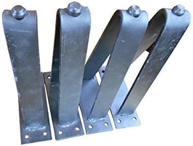 28 Inch Flat Hairpin Legs (4 Pcs) Black Satin Finish Rust Free For Diy Projects Best Seller Legs by RUSTIC FOR LESS