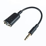 Poppstar Premium Klinkenadapter 2x 3,5mm (Buchse) auf 1x...