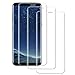 Produktbild [3 Stück] Samsung Galaxy S8 Plus Schutzfolie Panzerglas,YSYS 3D Gebogen gehärtet [Blasenfreie] [9H Härte] [HD klar] [Anti-Kratzen] [Einfache Installation] Glas Bildschirm Film für Samsung Galaxy S8 Plus