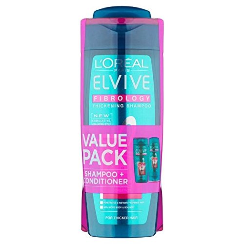 L'Oreal Paris Elvive Fibrology Thickening Shampoo and Conditioner Banded Pack 250 ml