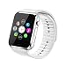 Fantime Smart Watch Phone Bluetooth SIM Smartwatch Touch Screen Wrist Watch Support Hands-free Making calls Pedometer Sleep Monitor Facebook Twitter Internet for Android Smart Phones White-01 RS.3099.00