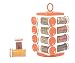 Floraware 16-Jar Revolving Spice Rack Masala Box, Orange RS.699.00