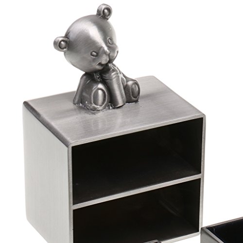 MagiDeal Zahndose / Lockendose / Haardose / Pillendose für Erste Locke, erste Zahndose – Geschenk Geburt Taufgeschenk - 8