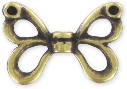 Butterly wings 15mm Bronze tone x1